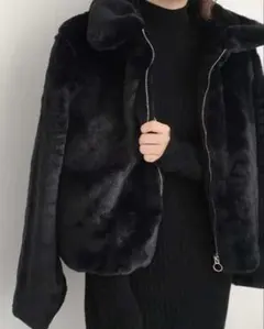 VIVID LADY ファーコート ブラック