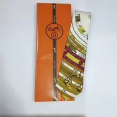 新品未使用】HERMES ゴルフ ネクタイ グリーン シルク100%フランス製