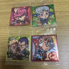 ジョジョウエハースシール　ミスタ　トリッシュ　広瀬康一　ソルベ&ジェラート