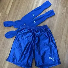 PUMA 青 ハーフパンツとソックスセット