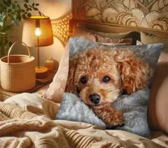 トイプードルクッションカバー 45cm