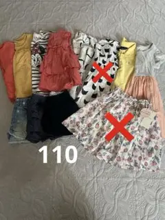 夏物子供服 10点セット 半袖ワンピース　スカート　ハーフパンツ