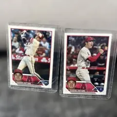 Topps 大谷翔平 マイク・トラウト エンゼルス チームカード 3枚セット 