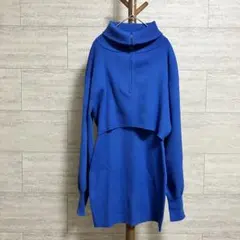 SLY ニットセットアップ 1サイズ ブルー系 伸縮性あり