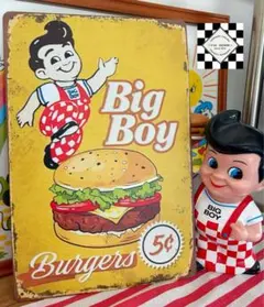 ウェンディーズ バーガー Wendy's ブリキ看板 アメリカン雑貨 - メルカリ