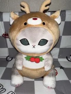 圧縮なし！ モフサンド クリスマスにゃんBIGぬいぐるみ トナカイ