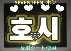 SEVENTEEN  ホシ　ネームボード　反射シート使用　ダイヤ付き