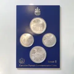 モントリオールオリンピック　記念硬貨（銀貨）4枚セット ○カナダ オリンピック 記念 銀貨 4枚 ケース CANADA SILVER④