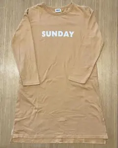 BREEZE 長袖ワンピース 130サイズ オレンジ