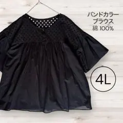 Live in comfort 美品 4L カットワーク ボリューム袖ブラウスのサムネイル