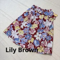 【美品】lily brown 花柄スカートのサムネイル