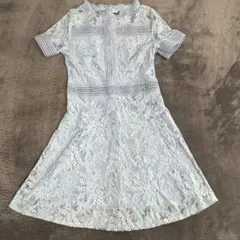 半袖ワンピース　総レース