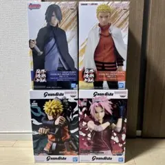 NARUTO フィギュア 4種セット 忍界造形列伝 Grandista