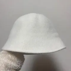 GU ウールブレンドハット　バケットハット　白