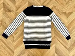 UNIQLO 長袖ストライプセーター カシミヤ混 サイズ S