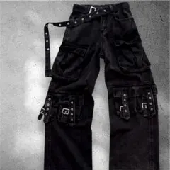 カーゴデニム ワイドシルエット　平成ギャル　ギミック