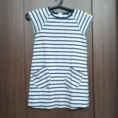 Noeil aime BeBe ボーダー 半袖ワンピース　110　　新品