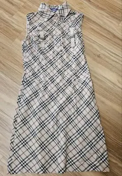 Burberry Blue Label チェック柄 半袖ワンピース M - メルカリ
