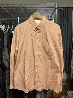 DIGAWEL/GINGHAM SHIRT (orange)サイズ1のサムネイル
