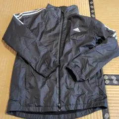 adidas 黒 ジップアップジャケット