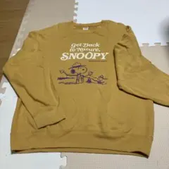 ユニクロ　Ｌ　スヌーピマスタードトレーナー