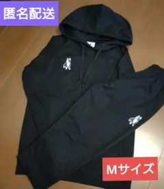 【サッカージャンキー】 スウェット上下　セットアップ　Mサイズ ブラック①