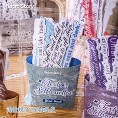 【84】ステッカー 6種 英字 海外 シール コラージュ まとめ売り