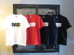 ユ*チ様 RATS ロゴTシャツ ホワイト 白 Mサイズ相当 キムタク着 早い者のサムネイル