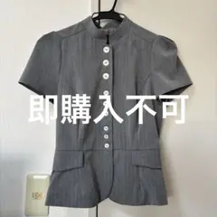 ZARA ボタン付きピンストライプトップス XS - メルカリ