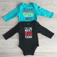 【OLD NAVY】長袖ロンパース2枚セット【70㎝】