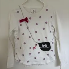 ミキハウス 水玉模様 長袖カットソー 150