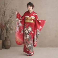 振袖フルセット 美品 正絹 成人式 前撮り 卒業式 振袖