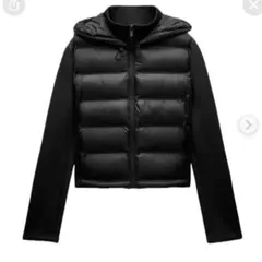 ZARA ダウン ネオプレン風キルティングジャケット　完売品