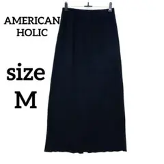 アメリカンホリック　ロングタイトスカート M ブラック