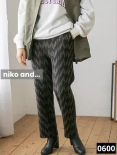 お*り様 0600 niko and... 洗えるなめらかアソートニットパンツ