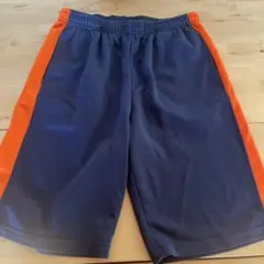 ネイビー/オレンジ ショートパンツ