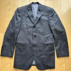 Takashimaya グレー ストライプ テーラードジャケット