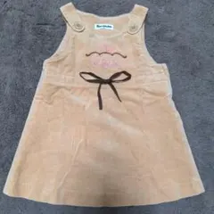 Moujonjon コーデュロイ ジャンバースカート 100cm ベージュ