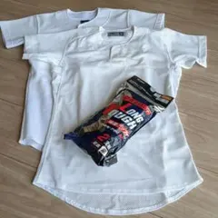 練習着 ホワイト 140サイズ 靴下2足付き