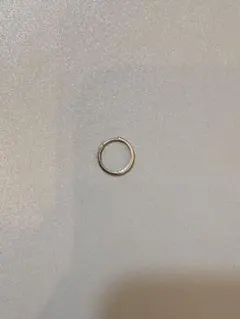 フープピアス10K ホワイトゴールド