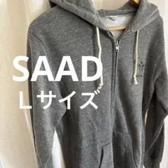 SAAD 裏起毛パーカー 霜降グレーＬ