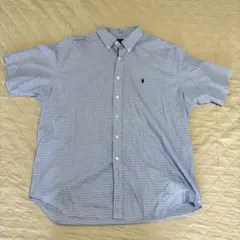 90s Ralph Lauren BLAKE 半袖シャツ XL ポニー刺繍