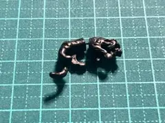 まとめてアクセサリー㊺　ピアス㊱　黒い虎　片耳用ピアス