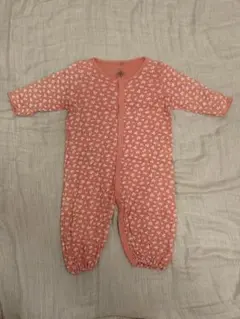 Petit Bateau プチバトー　花柄ロンパース　6m