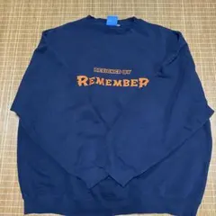 REMEMBER デザインスウェット ネイビー