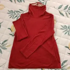 タートルネック赤