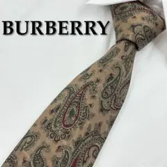 ✨️美品✨️ BURBERRY バーバリー ネクタイ ペイズリー柄 ベージュ