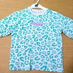 BABYDOLL レオパード柄 オフショルTシャツ 140