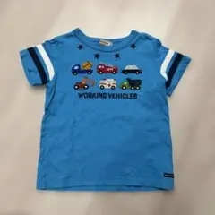 ミキハウス110 Miki House 車両刺繍Tシャツ