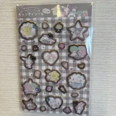 【正規品】サンリオ　キャンディ　シール　ストーン　くすみ　カラー